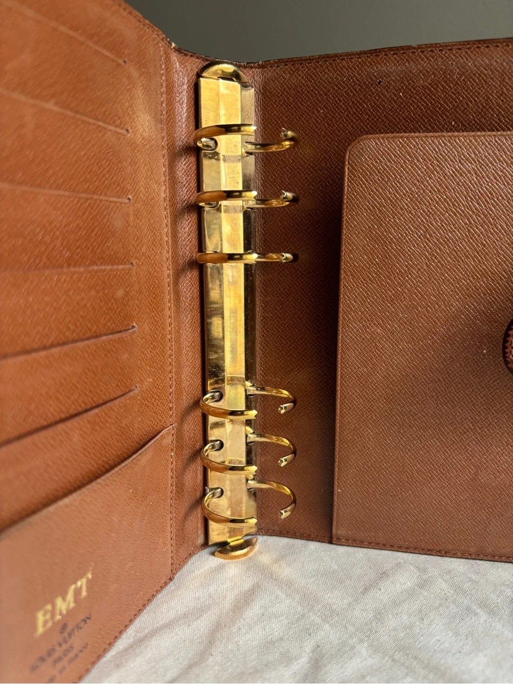 Louis Vuitton Vintage MM Epi Leather Organizer Agenda Cover Made in France